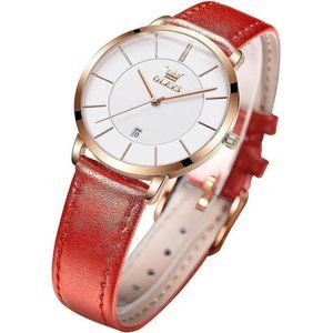 Women's Watches for Ladies Female Wrist Watch Leather Band Waterproof Thin